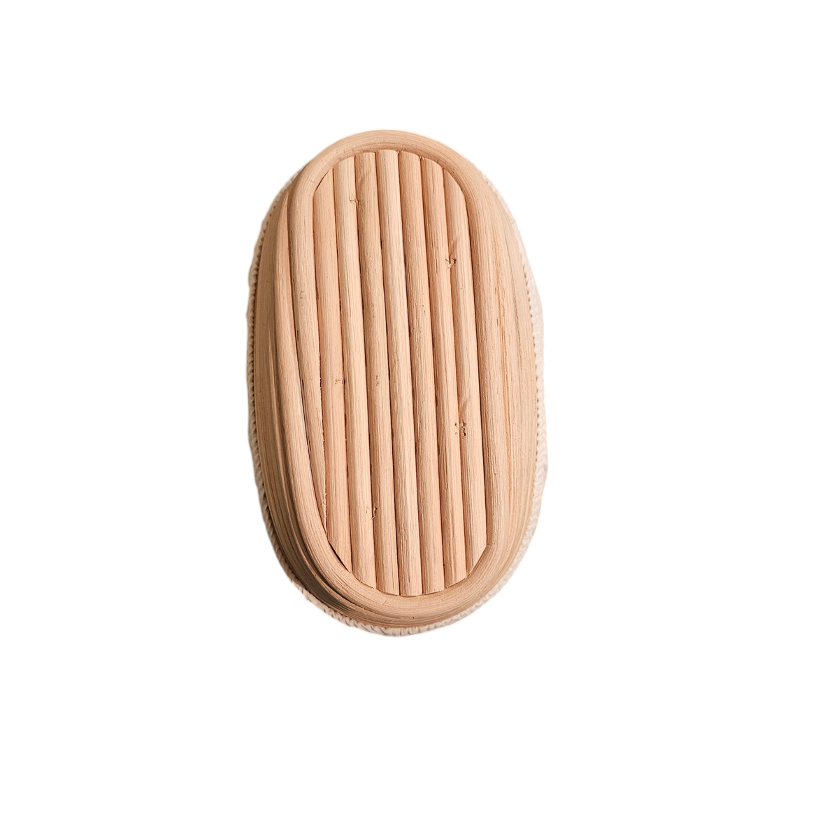 Hevekurv (Banneton) oval 24 cm med lining