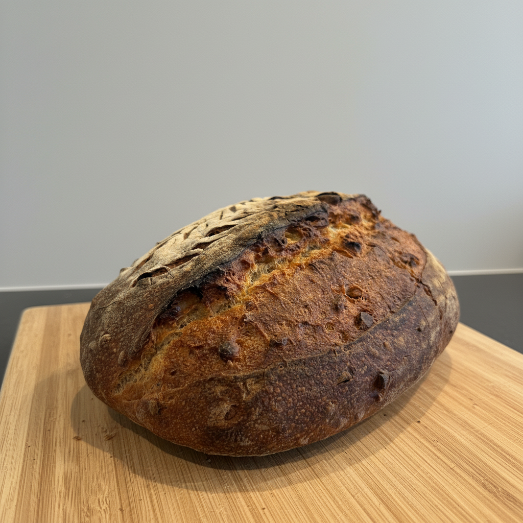 Surdeigsbrød med cashewnøtter, hel