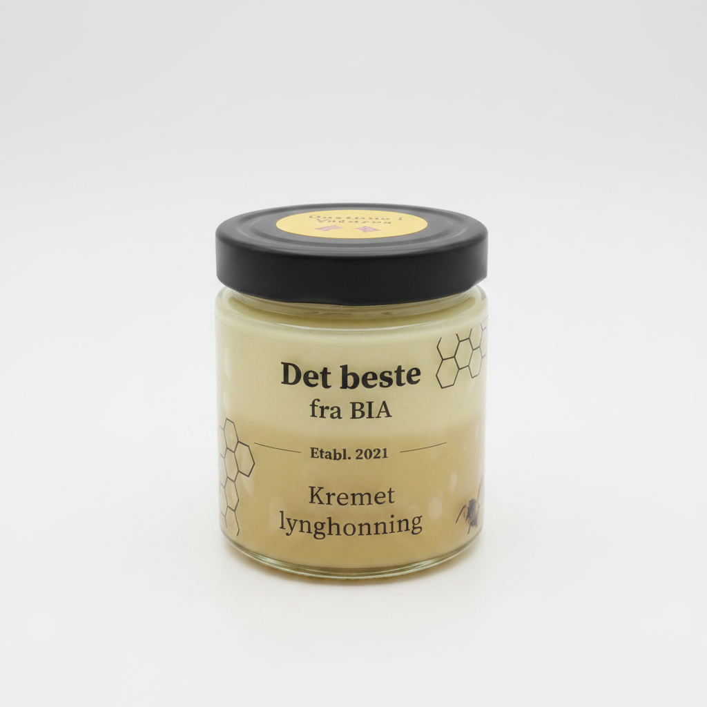 Kremet lynghonning – nøytral bakgrunn v2