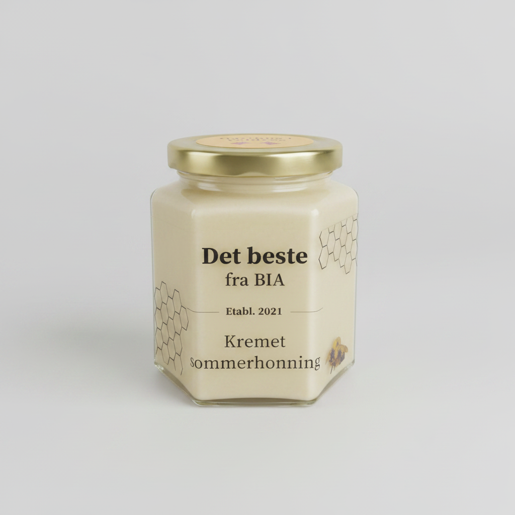 Kremet Sommerhonning – nøytral bakgrunn